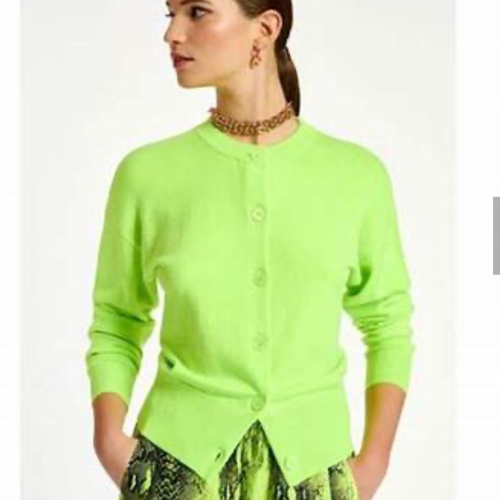 Lime Green Women's Cardigan